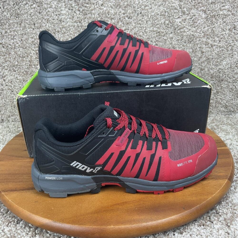 Inov-8 Roclite 315 Trail Running Shoes Men's 10 Red Black Sneakers New with box